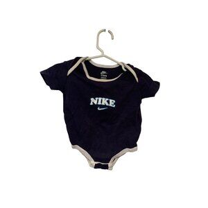 Nike Boys Infant Baby Size 3 6 months 1 piece bodysuit blue white short sleeve t